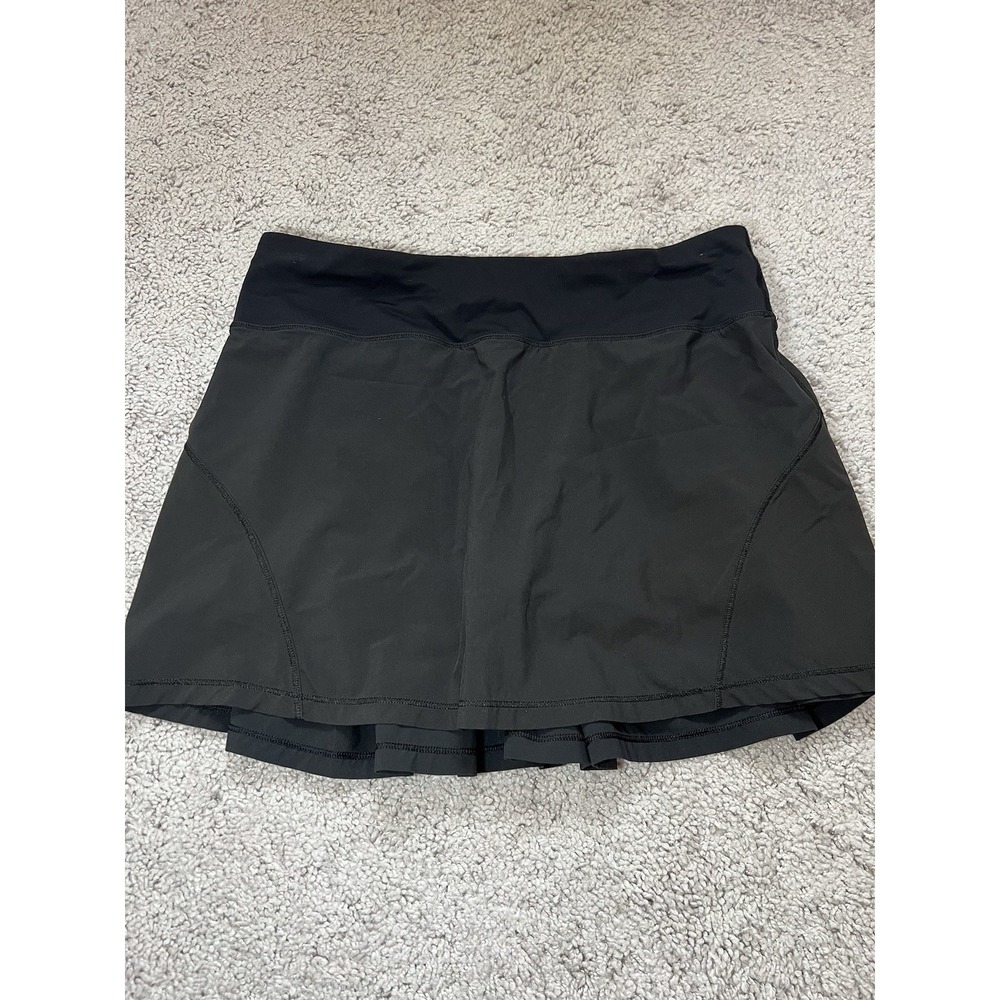 Women's Lululemon Black Pleated Tennis Pickleball Golf Skirt Size 6 with Pocket